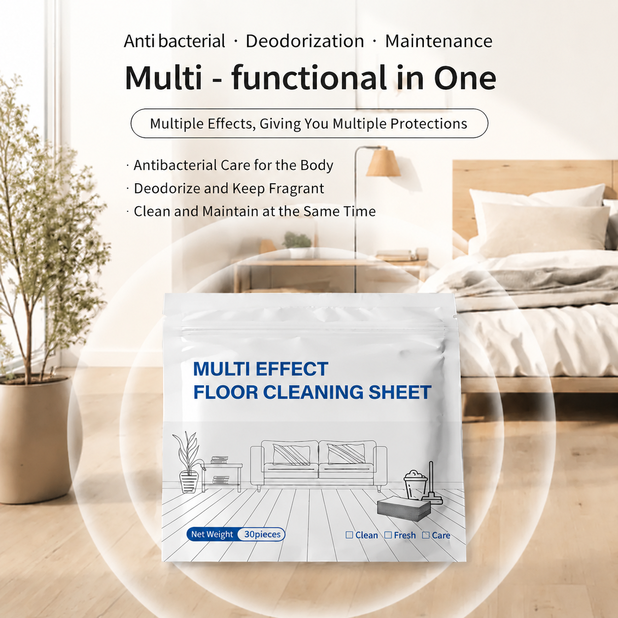 Multi-Surface Antibacterial Cleaner for Hardwood, Tile & Laminate
